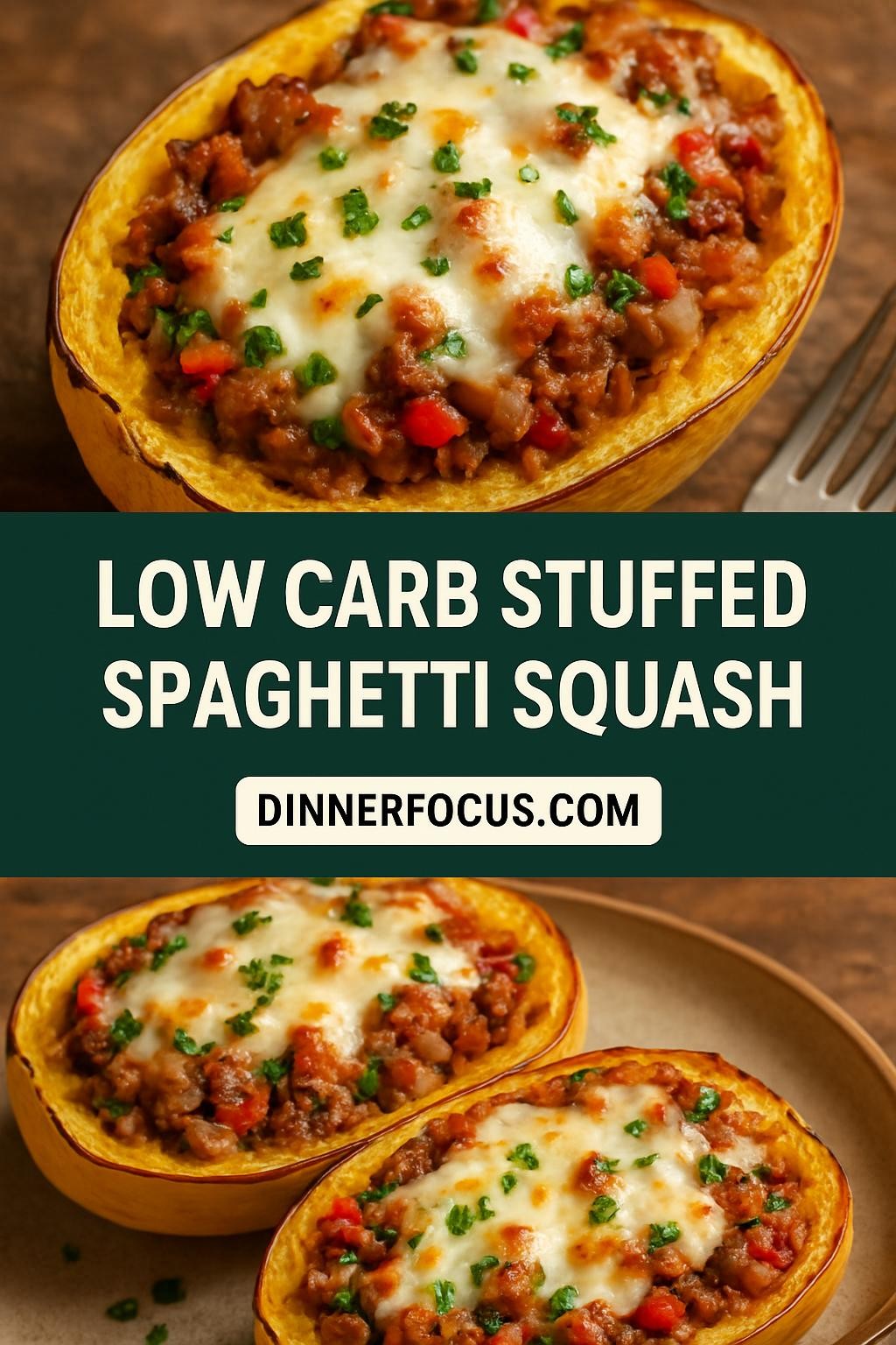 Low Carb Stuffed Spaghetti Squash