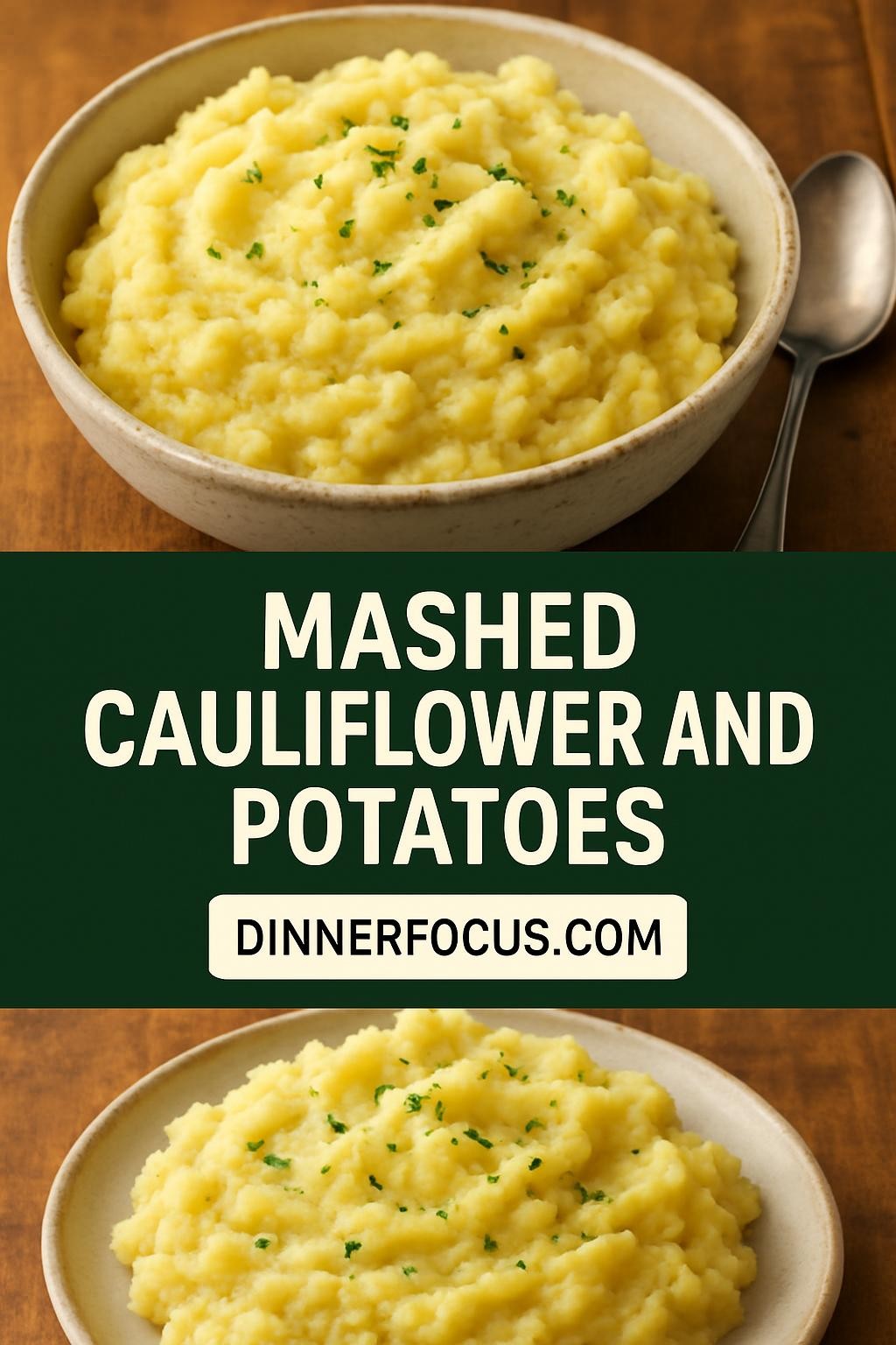 Mashed Cauliflower and Potatoes