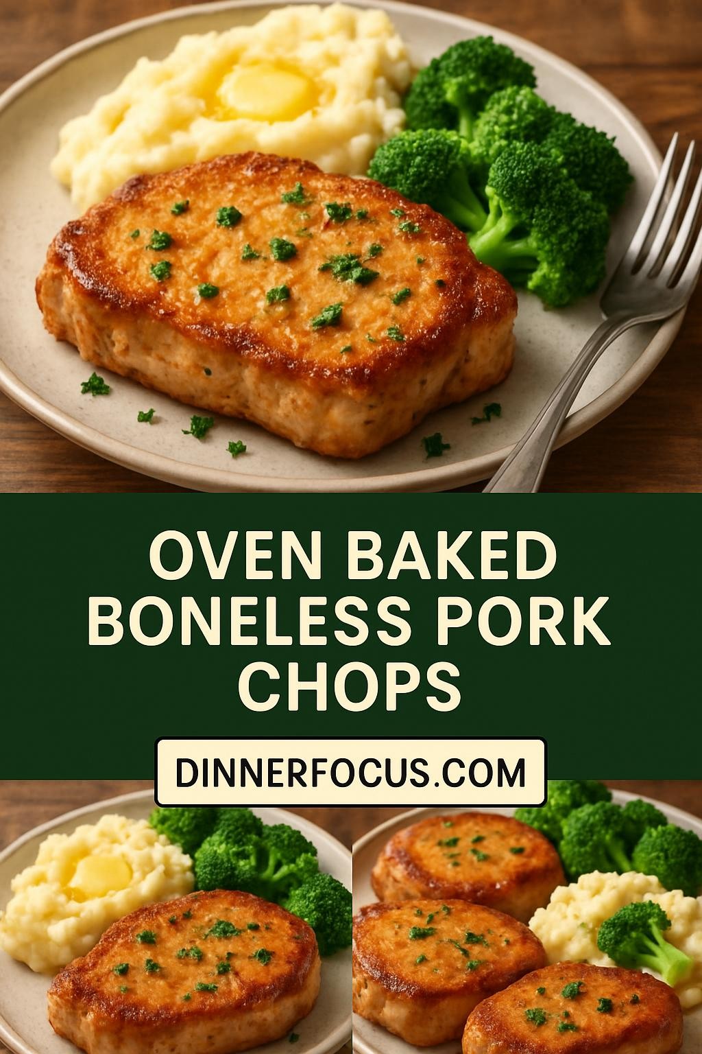 Oven Baked Boneless Pork Chops
