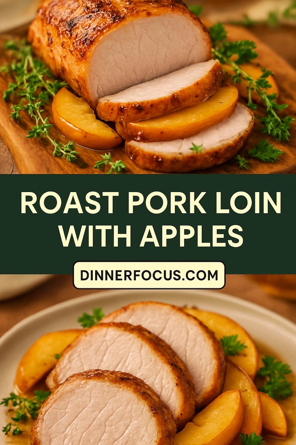 Roast Pork Loin with Apples