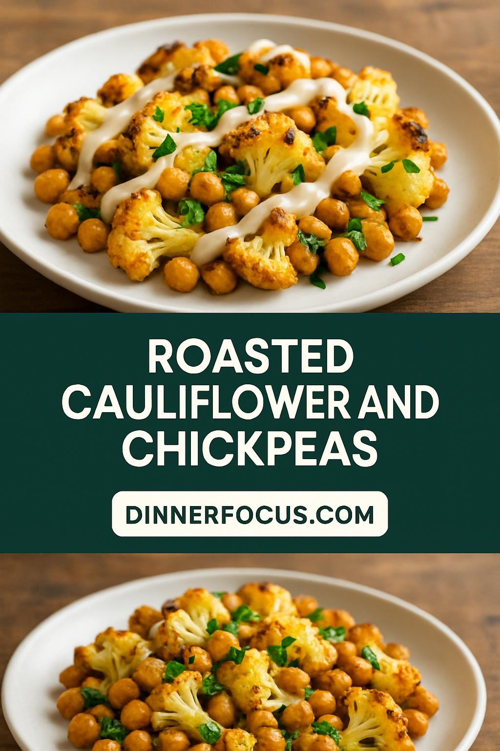 Roasted Cauliflower and Chickpeas