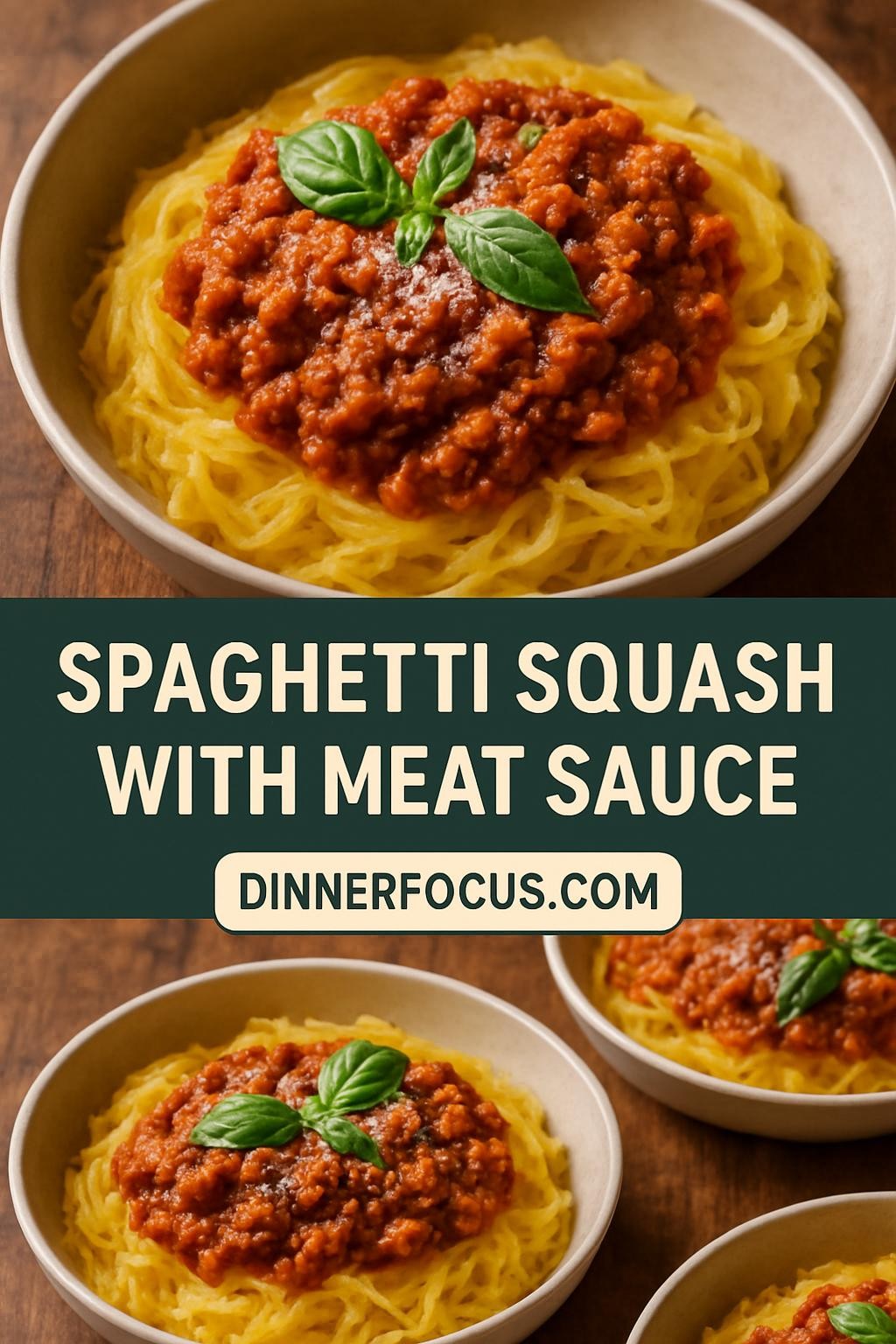 Spaghetti Squash with Meat Sauce