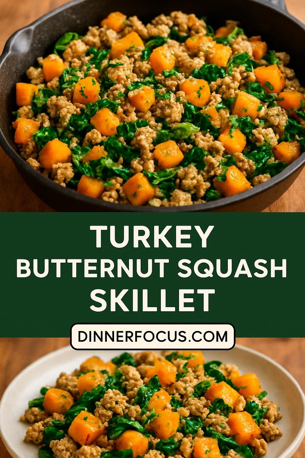 Turkey Butternut Squash Skillet