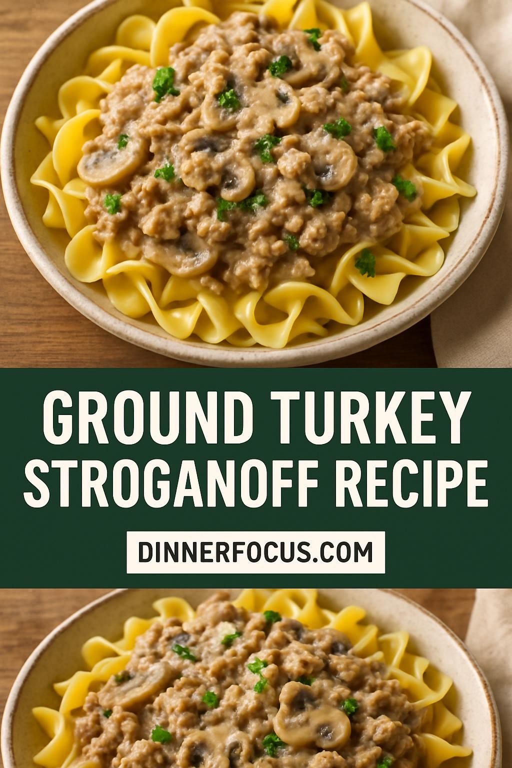 ground turkey stroganoff recipe