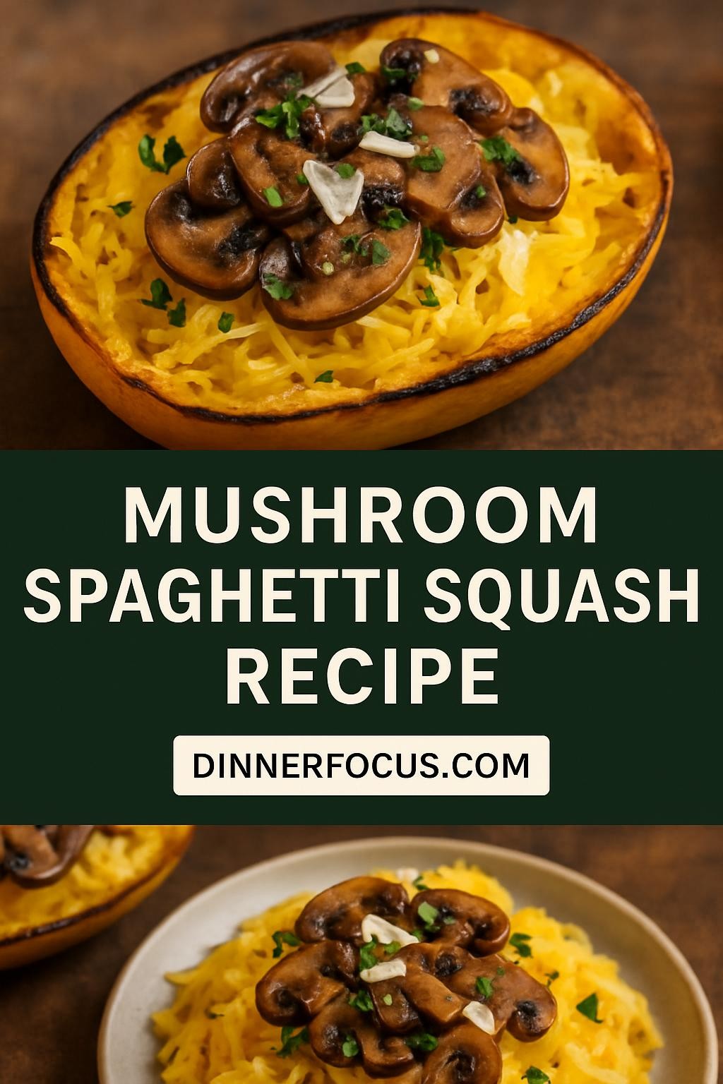 mushroom spaghetti squash recipe