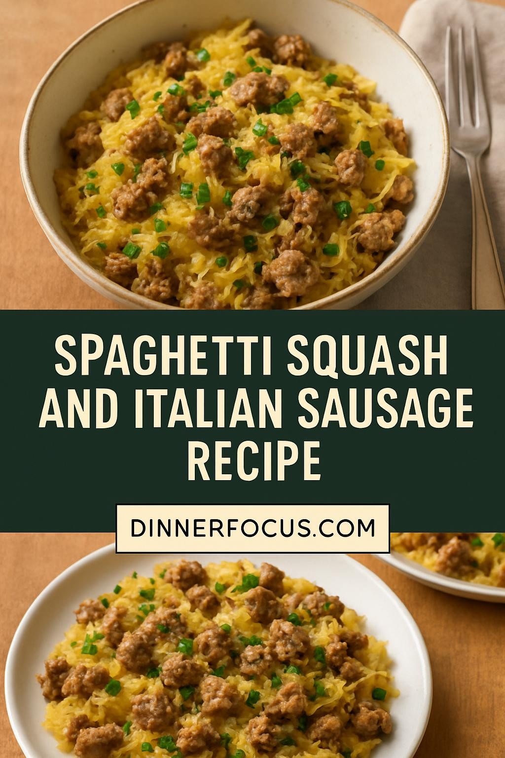 spaghetti squash and italian sausage recipe