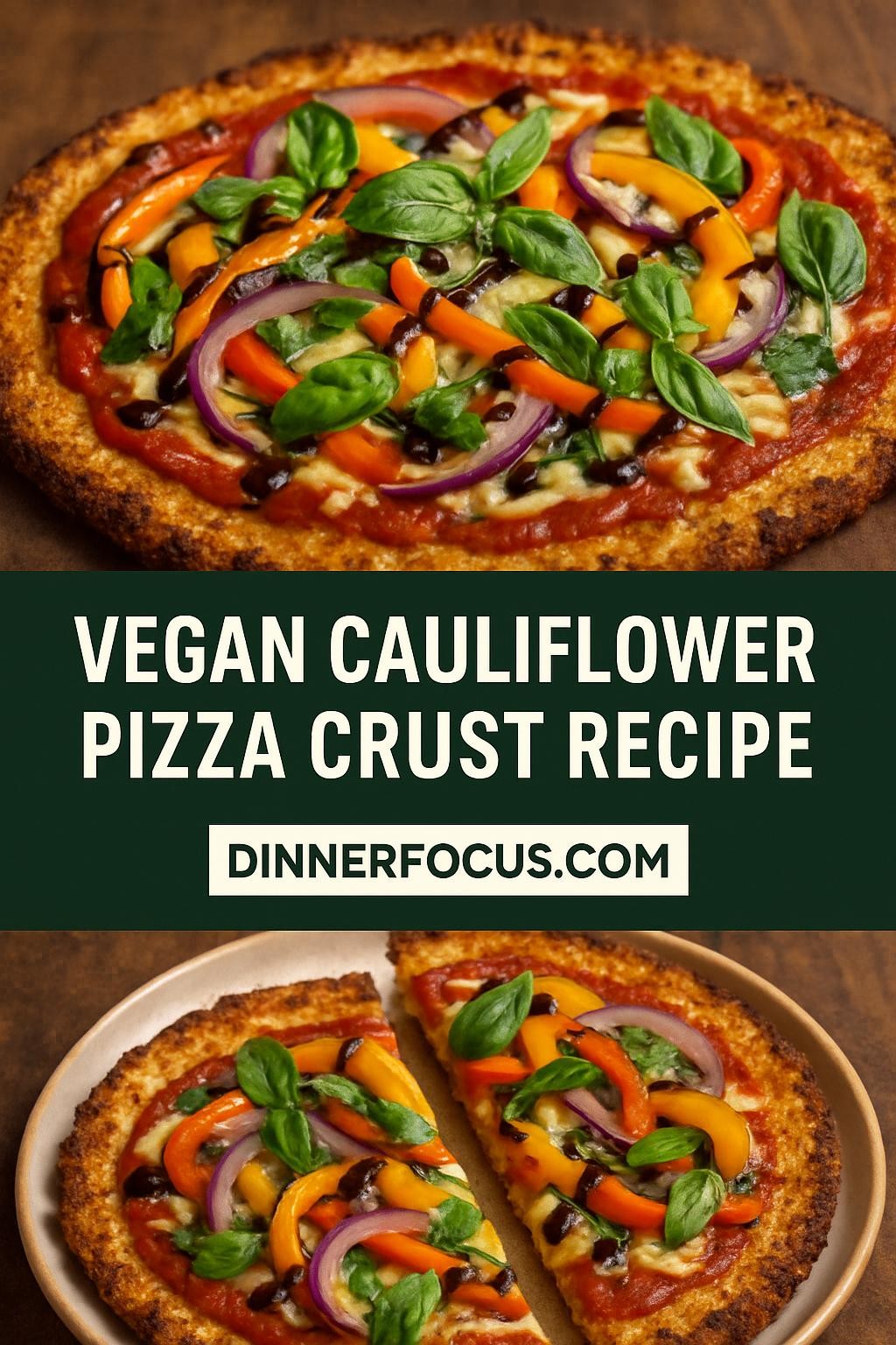 vegan cauliflower pizza crust recipe