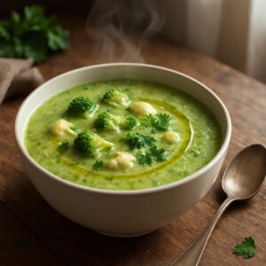 Broccoli Cauliflower Soup – Cheesy Comfort in a Bowl