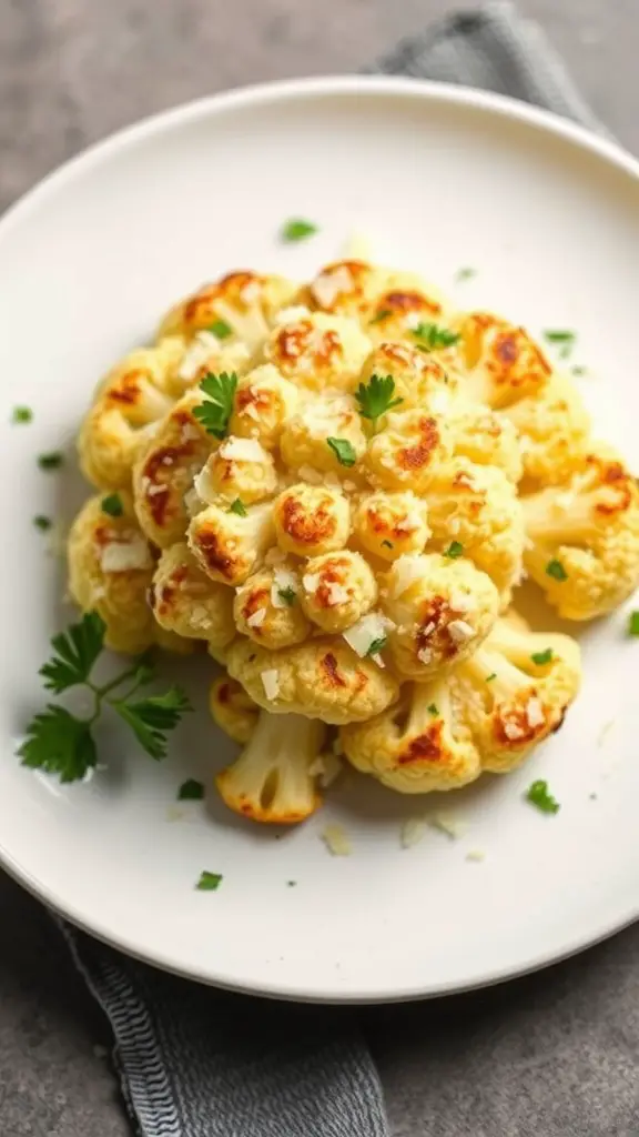 Cheesy grilled cauliflower with Parmesan