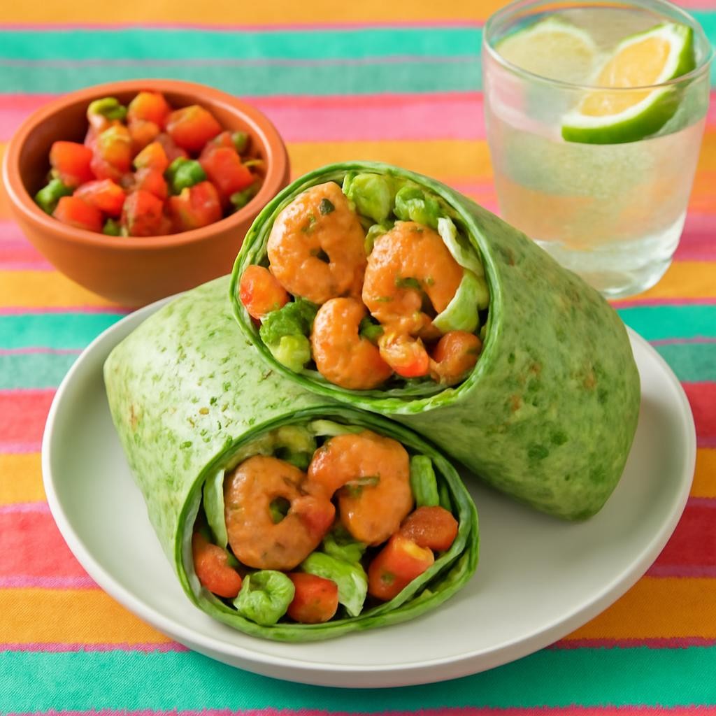 Cilantro Lime Shrimp Wraps