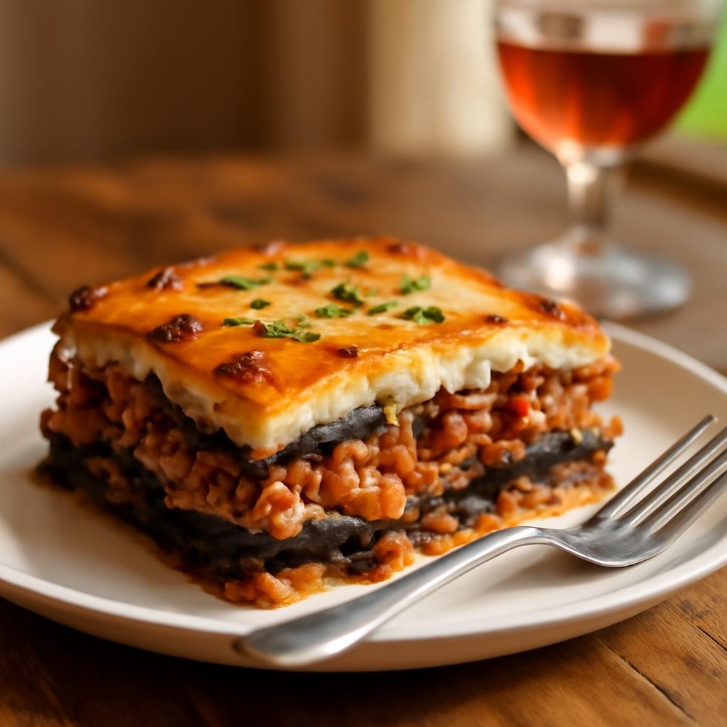 Eggplant Ground Turkey Moussaka