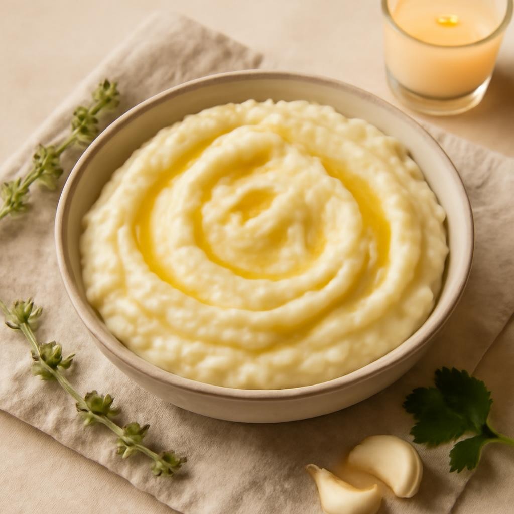 Mashed Cauliflower and Potatoes
