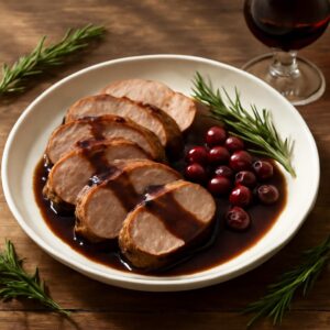 Pork Tenderloin With Balsamic Cranberry Sauce: A Sweet and Savory Holiday Favorite