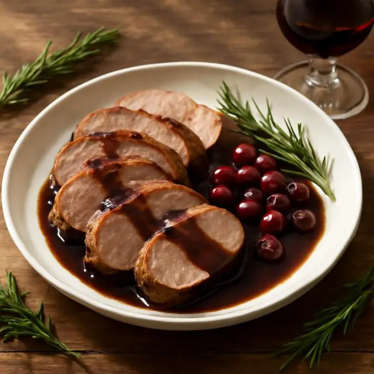 Pork Tenderloin With Balsamic Cranberry Sauce