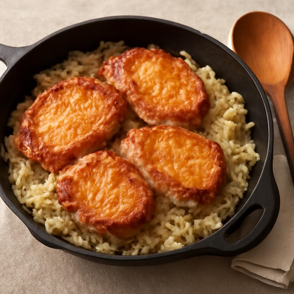 Skillet Pork Chops and Sauerkraut
