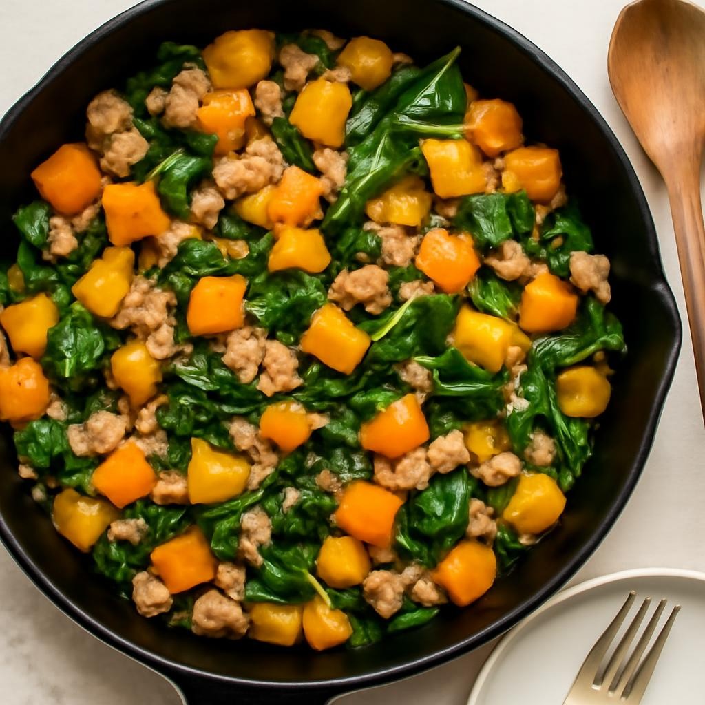 Turkey Butternut Squash Skillet