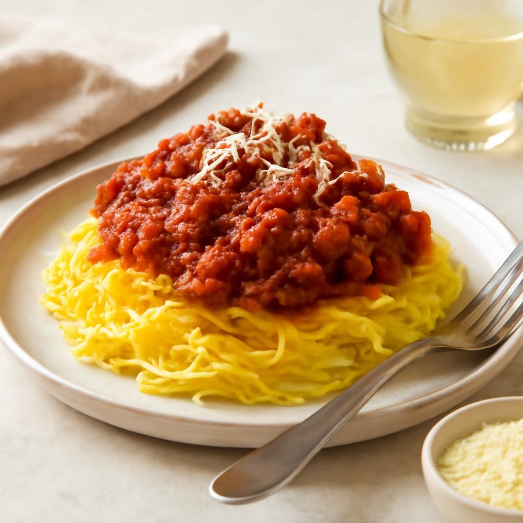 Turkey Marinara Spaghetti Squash