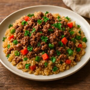Ground Beef and Quinoa – The Best Meal Prep Power Bowl