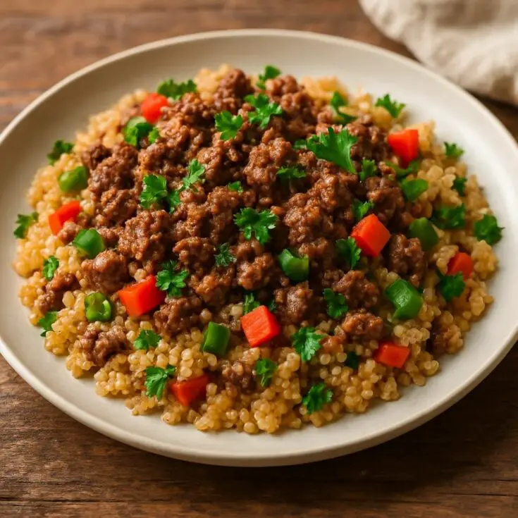 Ground Beef And Quinoa
