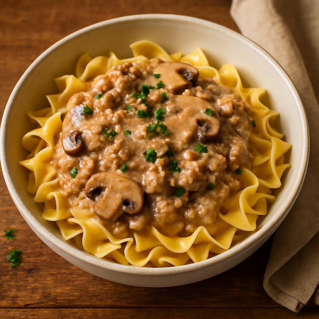Ground Turkey Stroganoff