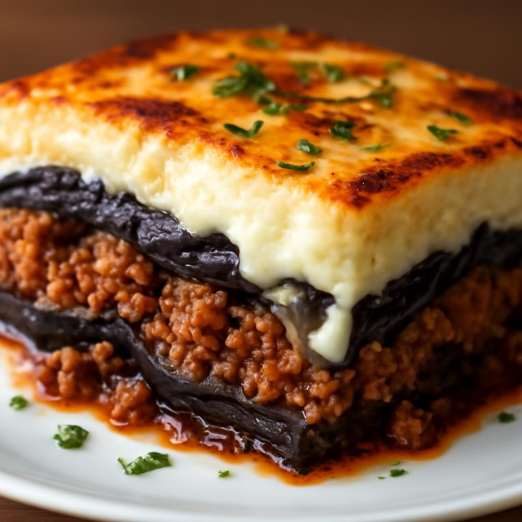 Eggplant Ground Turkey Moussaka