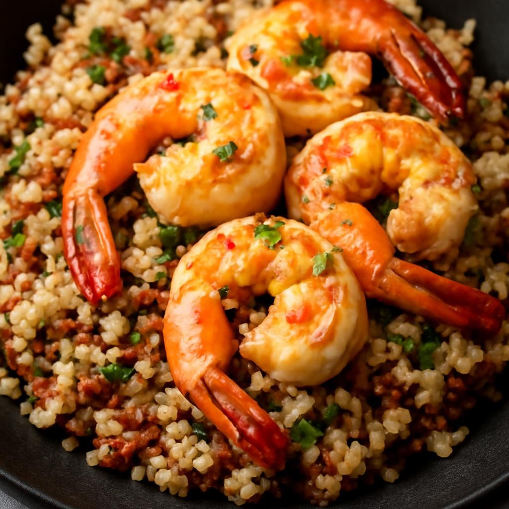 Garlic Shrimp with Quinoa