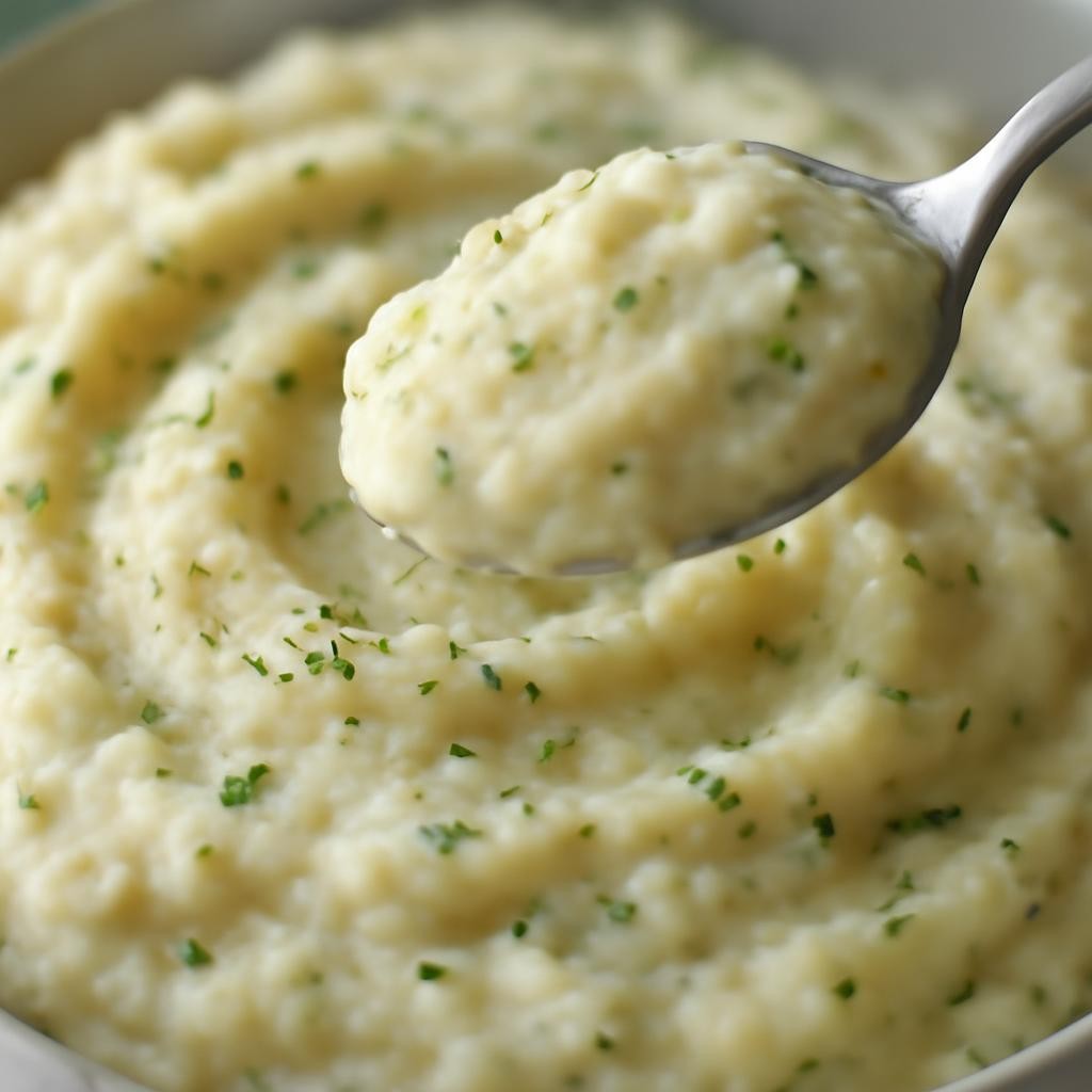 Mashed Cauliflower and Potatoes