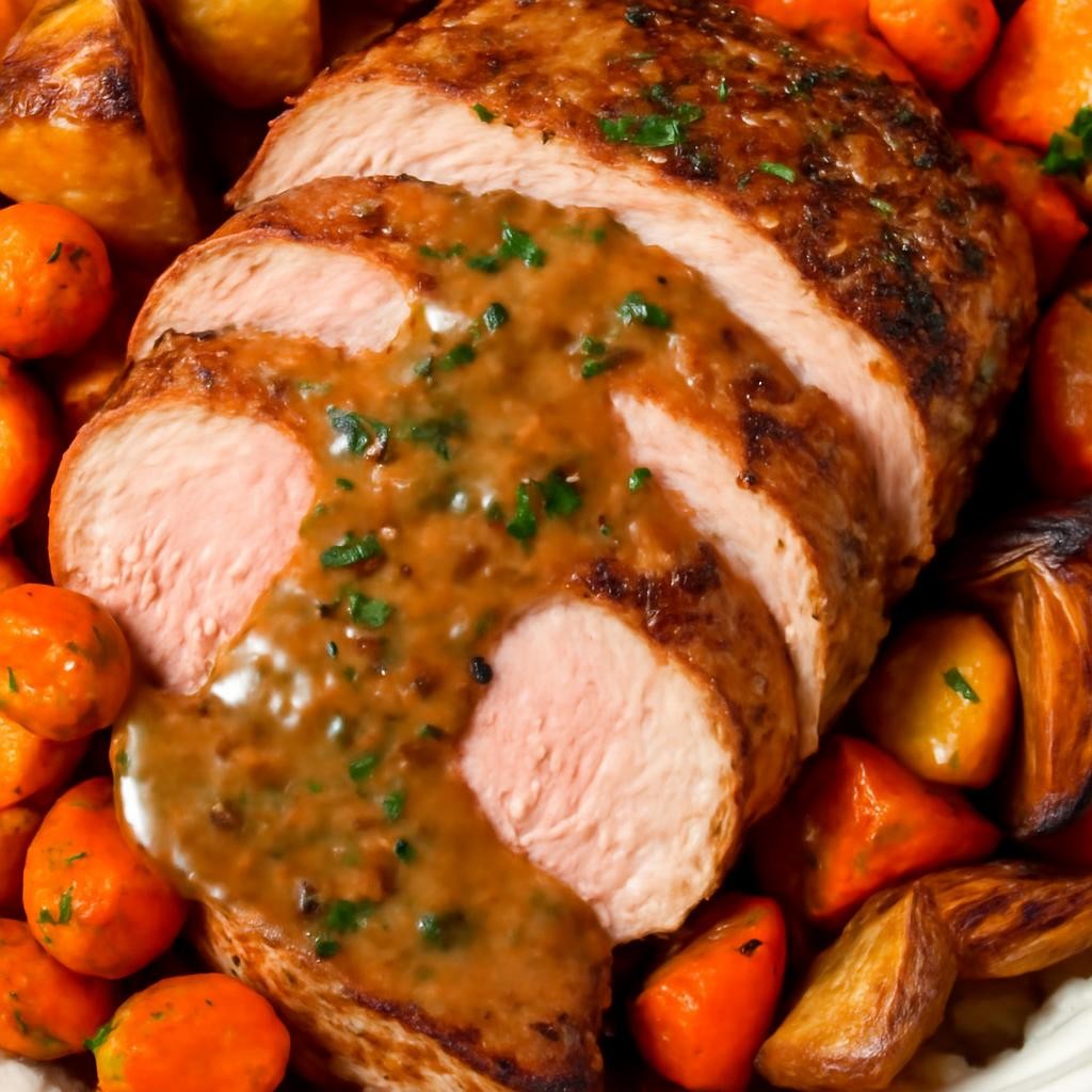 Pork Loin Roast with Gravy