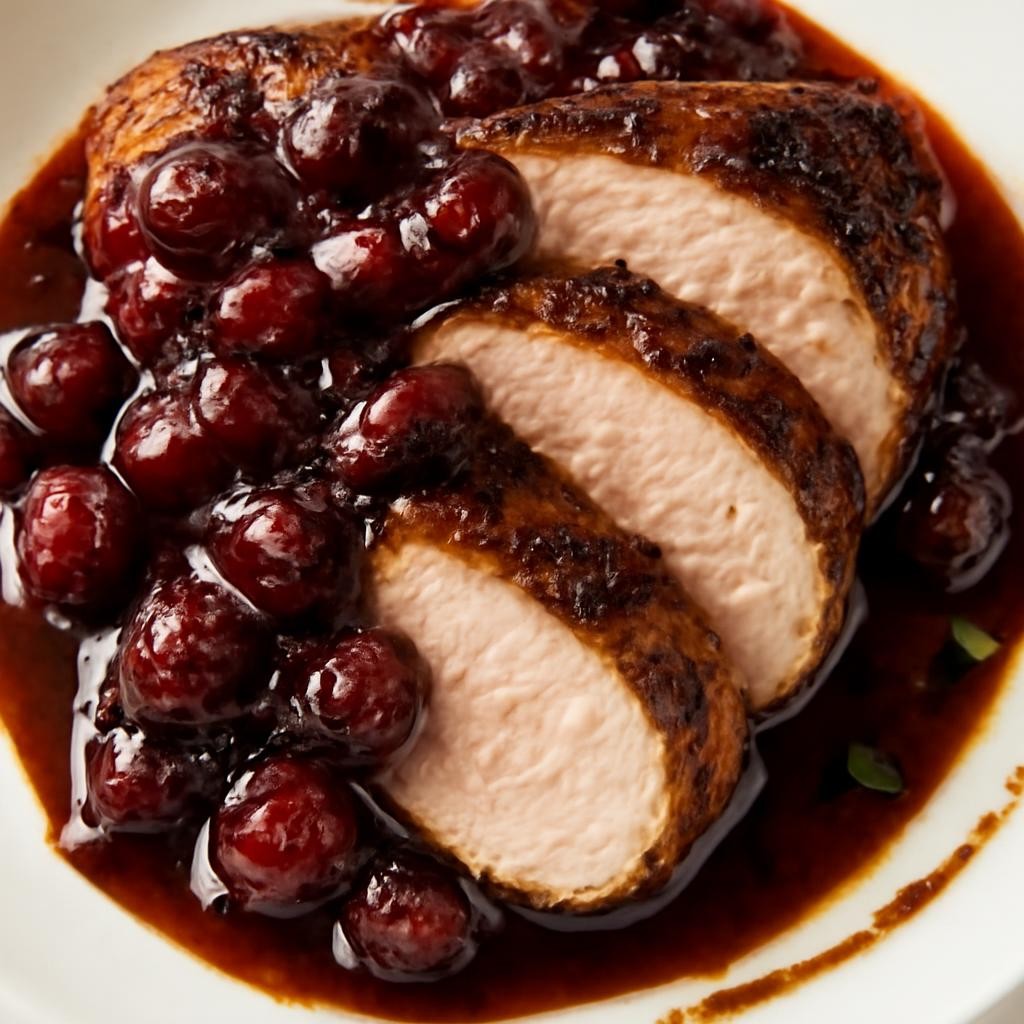 Pork Tenderloin With Balsamic Cranberry Sauce