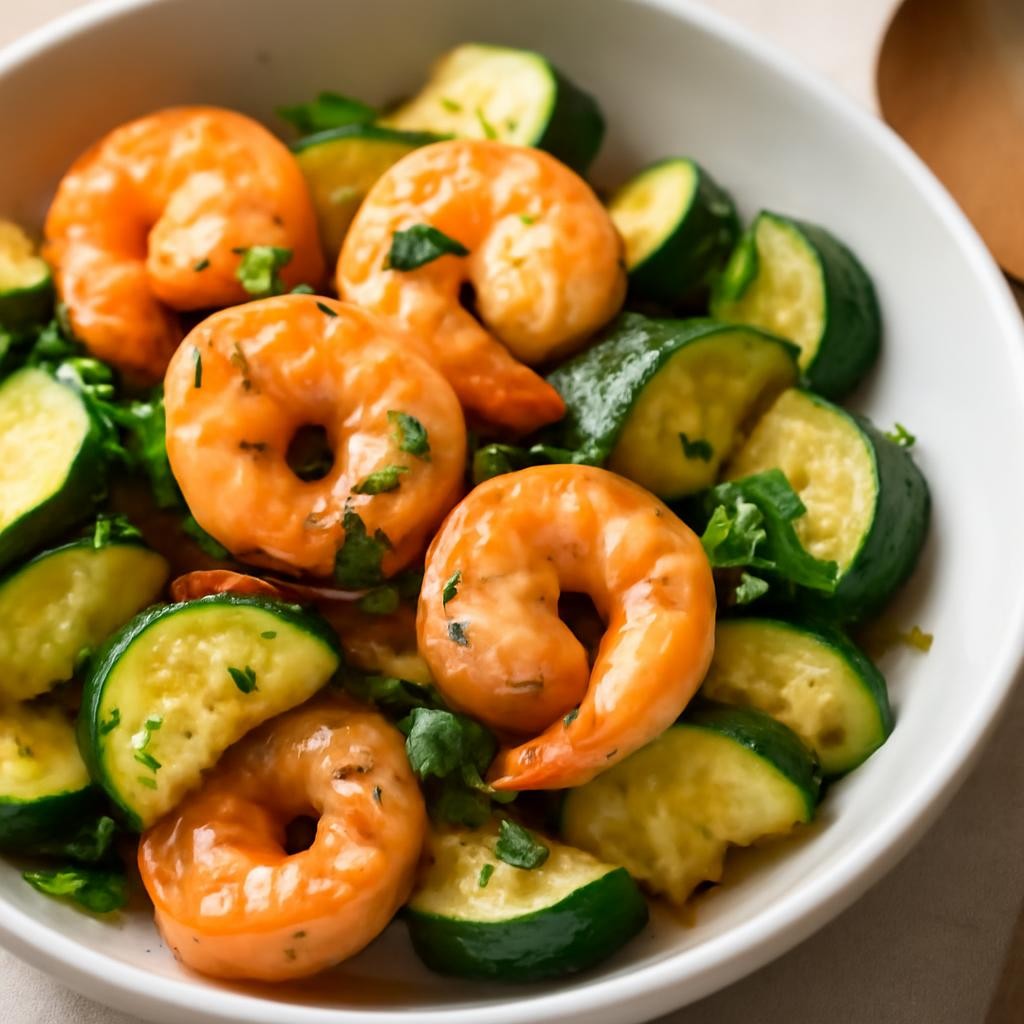 Sautéed Shrimp with Zucchini