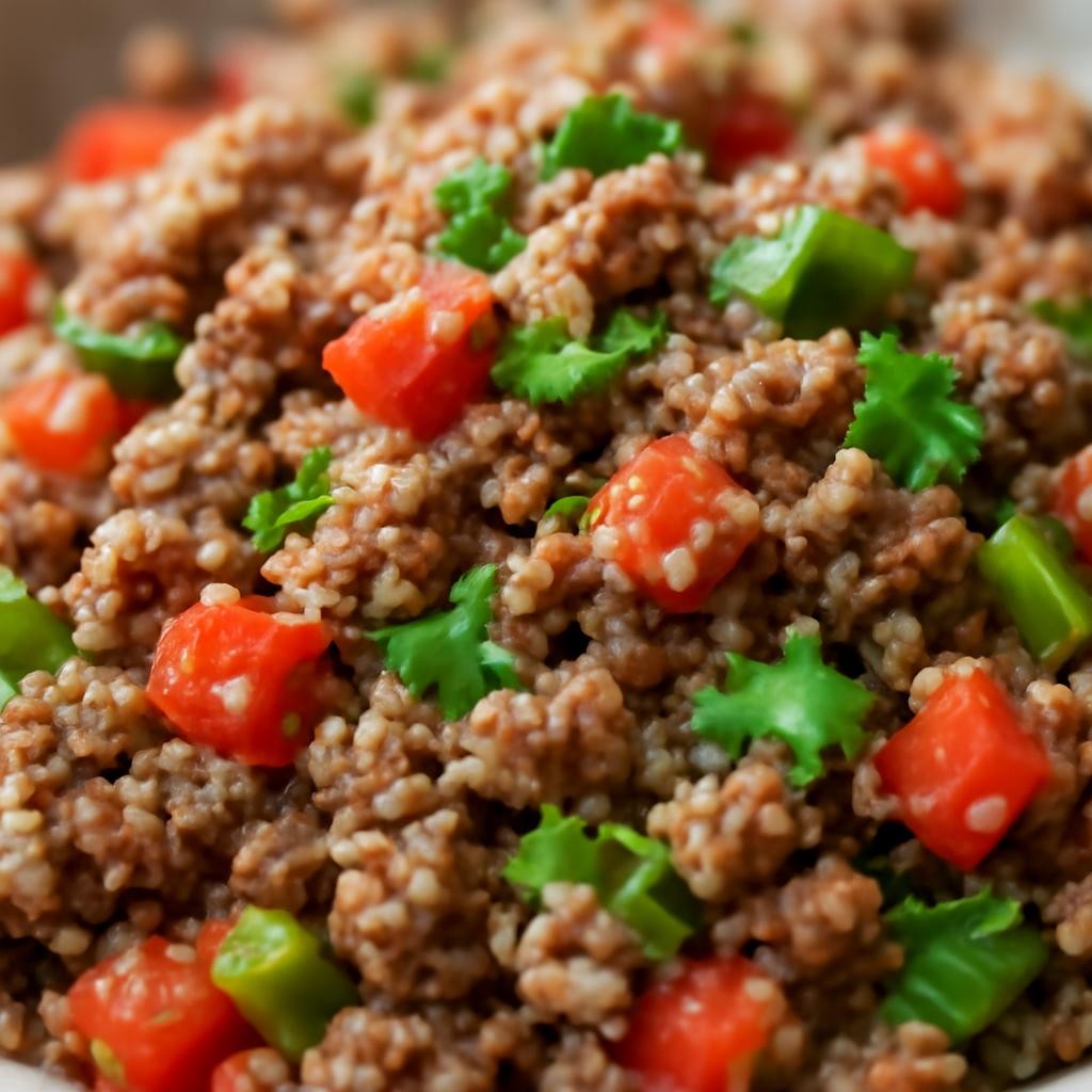 ground beef and quinoa recipe
