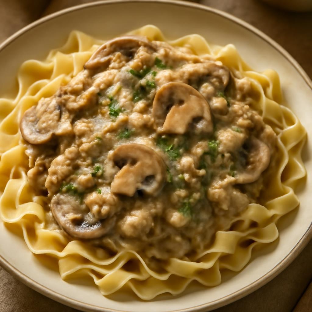 ground turkey stroganoff recipe