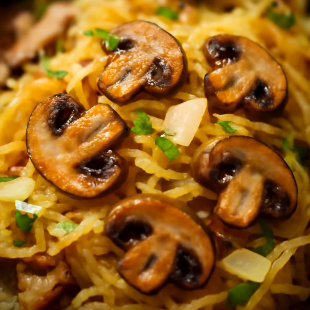 mushroom spaghetti squash recipe