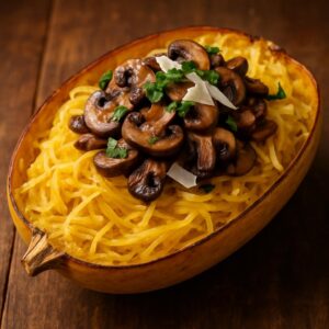 Mushroom Spaghetti Squash: A Low-Carb Comfort Dish