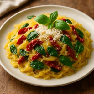 Tuscan Spaghetti Squash: A Low-Carb Italian Delight