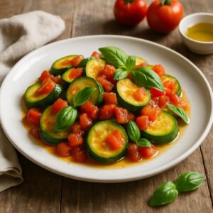 Zucchini and Tomatoes: A Simple Summer Side Dish