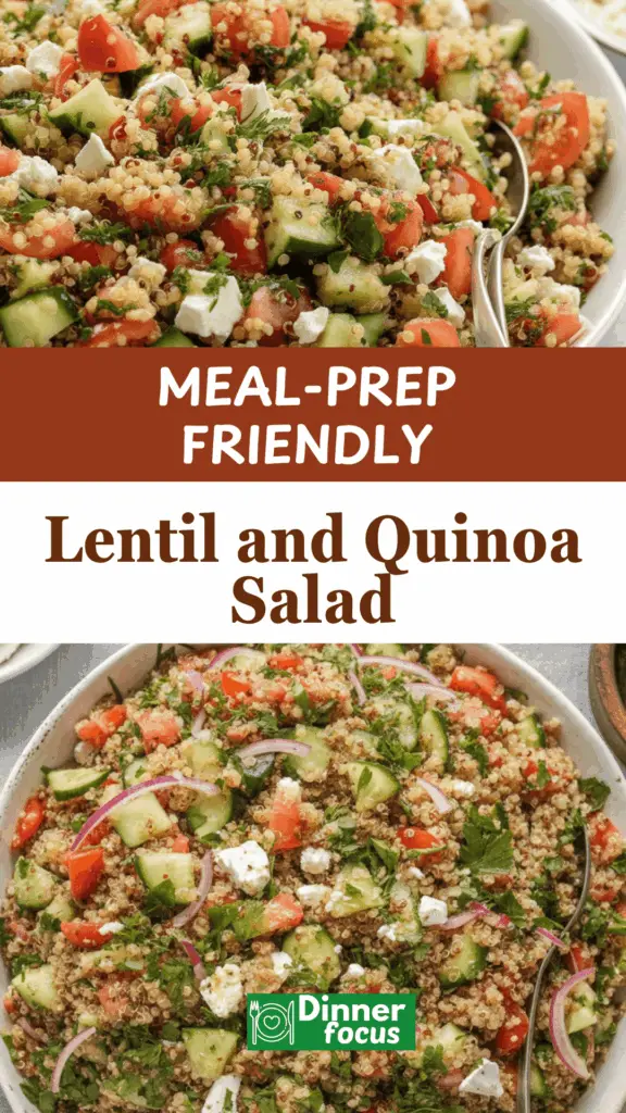 EASY Lentil and Quinoa Salad
