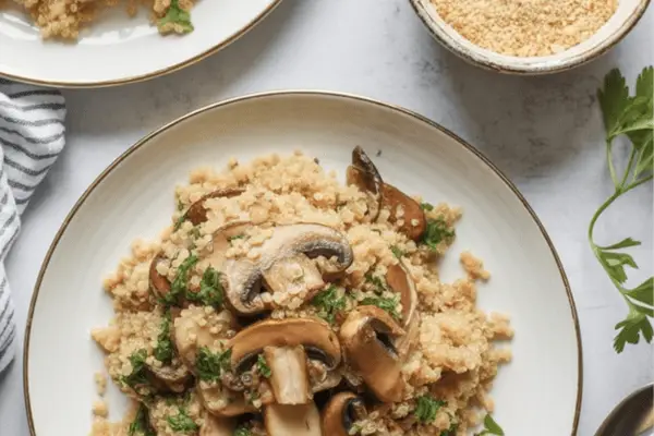 Garlic Mushroom Quinoa Garlic Mushroom Quinoa
