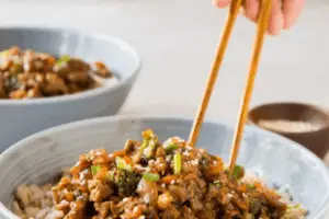 Ground Turkey Teriyaki Rice Bowl
