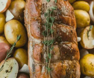 Roast Bone-In Pork Loin With Potatoes