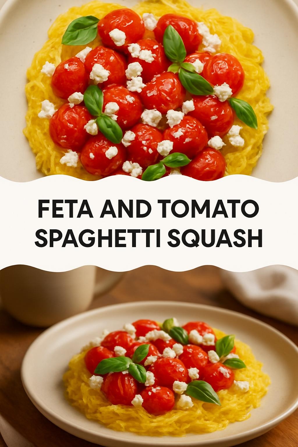 Feta and Tomato Spaghetti Squash