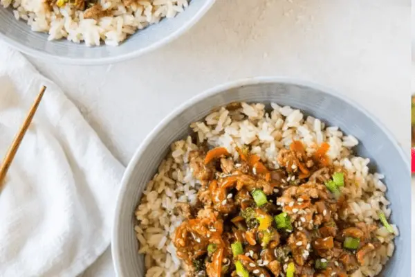Ground Turkey Teriyaki Rice Bowl Ground Turkey Teriyaki Rice Bowl