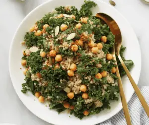 Quinoa Kale Salad With Lemon Dressing