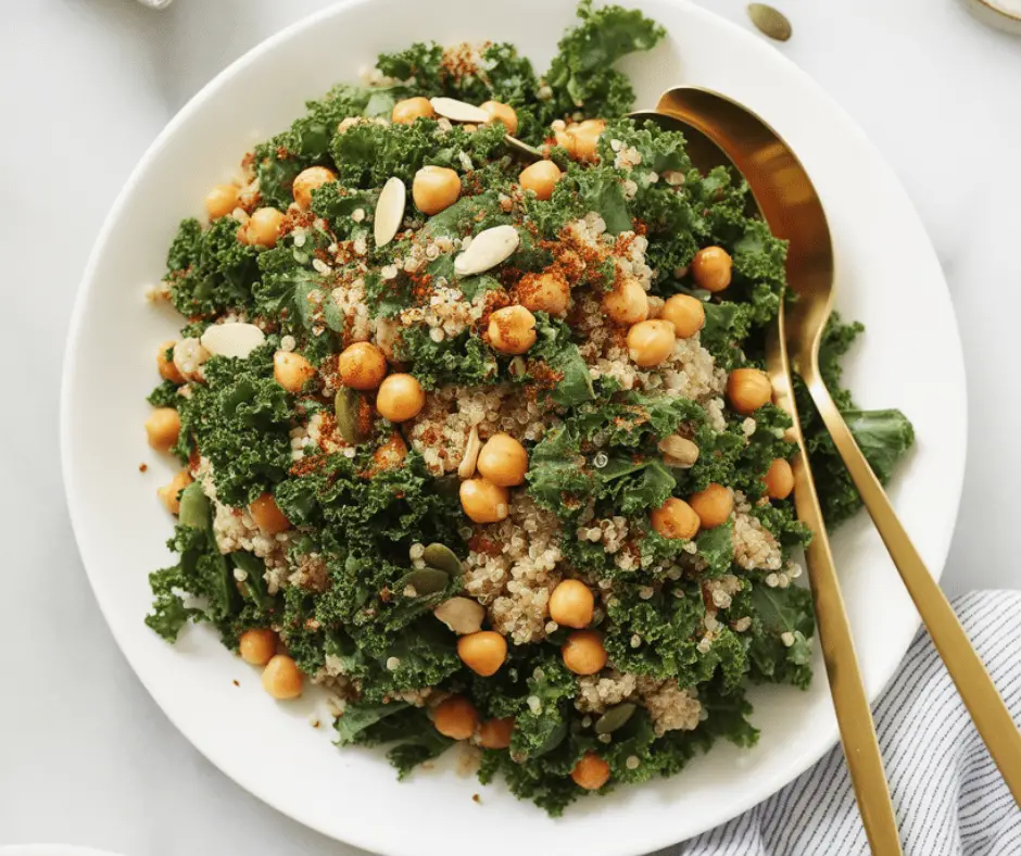 Quinoa Kale Salad With Lemon Dressing Quinoa Kale Salad With Lemon Dressing