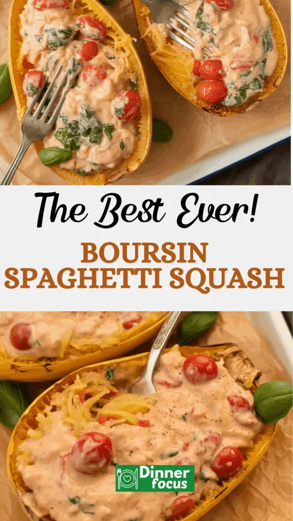 Boursin Spaghetti Squash easy Boursin Spaghetti Squash