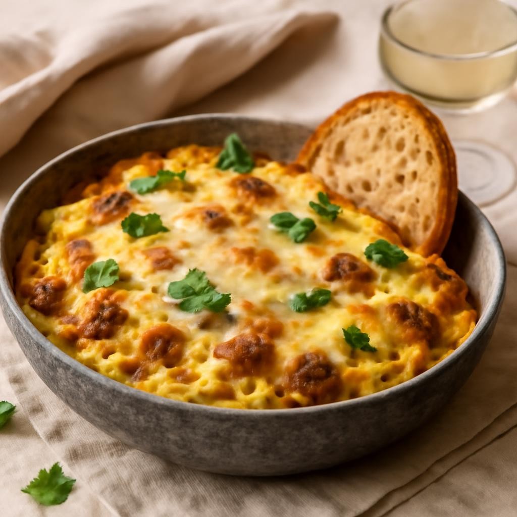 Cheesy Spaghetti Squash With Sausage