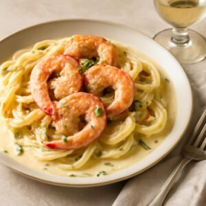 Creamy Shrimp Scampi: Rich, Cheesy, and Full of Garlic Flavor