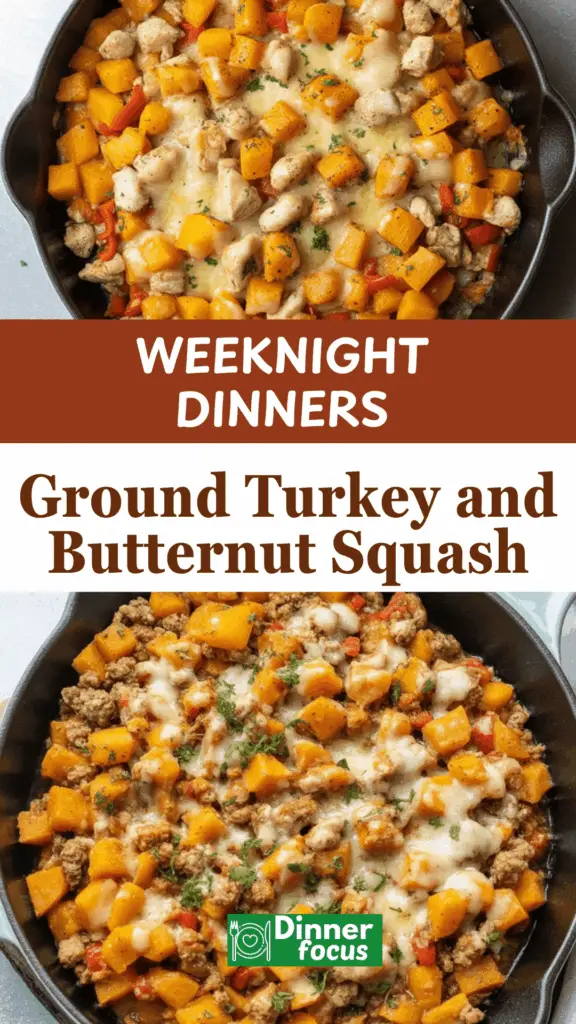 easy Ground Turkey and Butternut Squash