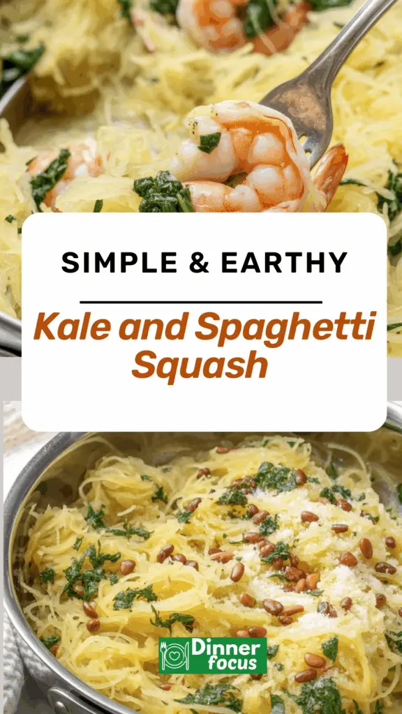 easy Kale and Spaghetti Squash