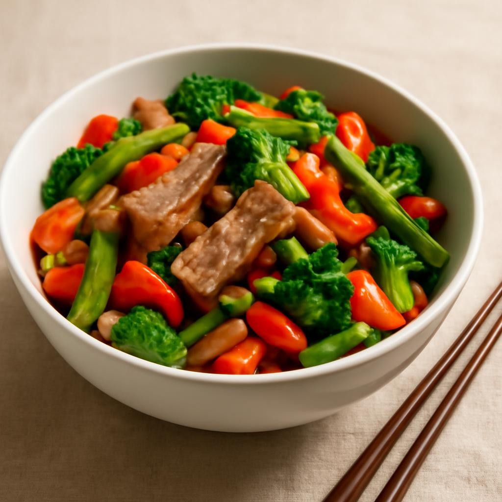 Leftover Pork Chop Stir Fry